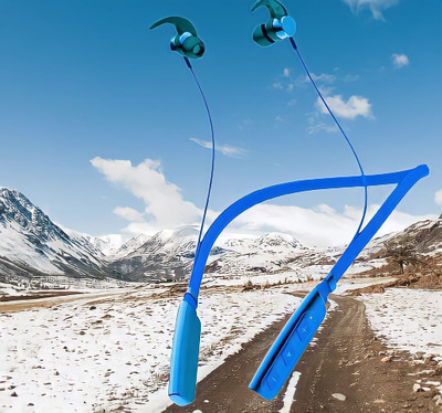 QPG STORE Rokerz 235 Pro Wireless Bluetooth Neckband(0B.172 Bluetooth(Blue, In the Ear)