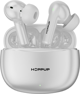 HOPPUP AirDoze 402 Earbuds with 50H PlayTime, 40MS Low Latency, AI ENC & 5.4v Bluetooth(White, True Wireless)