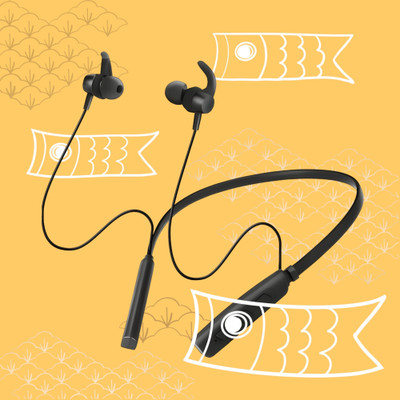 GPQ STORE Rokerz 235 Pro Wireless Bluetooth Neckband(0.4414 Bluetooth(Black, In the Ear)