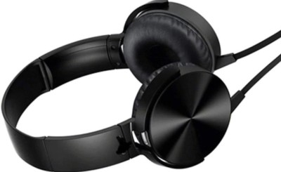 SANNO WORLD Wired On Ear Headphones with Mic Wired(Black, On the Ear)