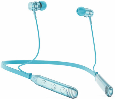 JVMART JM04 Bt Neckband Type-C Charging With Calling Vibration Bluetooth(Blue, True Wireless)