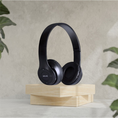 house of common Wireless Headphones with Aux Support and Multi-Point Connection_FB Bluetooth & Wired(Black, On the Ear)