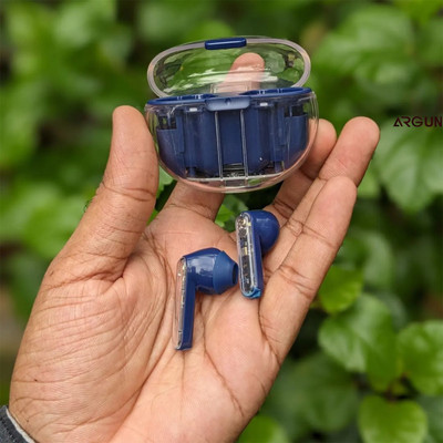 ARGUN True Wireless TWS Butterfly Earbuds Blue 20 Hours Playback Noise Isolation Bluetooth(Blue, True Wireless)