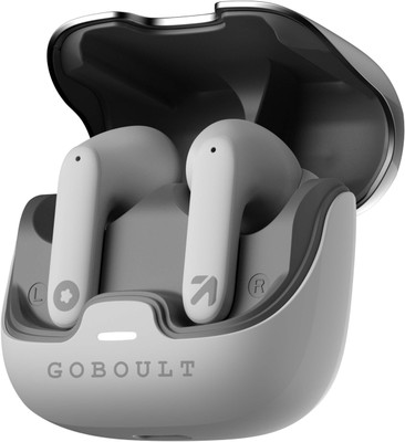 GOBOULT (previously Boult) Z40 with ENC Mic, 60H Battery Life, Low Latency Gaming, 5.3v Bluetooth(White, Grey, In the Ear)