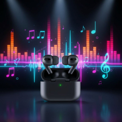 DINESH TWS AIRPOD Black Earbud Bluetooth MCD22 Bluetooth(Black, True Wireless)