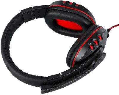 SANNO WORLD Wired Gaming headset headphone with mic and volume controller Wired Gaming(Black, On the Ear)