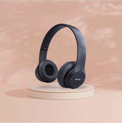 GDS Portable Fold Bluetooth UltraBass Dynamic Driver_JG Bluetooth & Wired(Black, On the Ear)