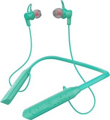 Zusix Storm 360 with 18 Hours Music Time In-Ear Wireless Neckband v5.0 Bluetooth Headset(Green, In the Ear)