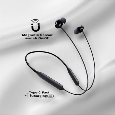 GDS Pro Neckband With Upto 48 Hours Playback & Fast Charging Earphone_JY Bluetooth & Wired(Black, In the Ear)