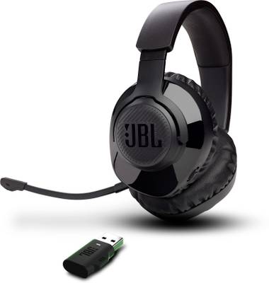 JBL Quantum 350 Wireless, Detachable Boom mic, 2.4GHz USB Dongle, 22Hr Playtime, Bluetooth Headset