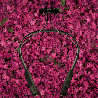 GPQ STORE Rokerz 235 Pro Wireless Bluetooth Neckband(0.451 Bluetooth(Black, In the Ear)