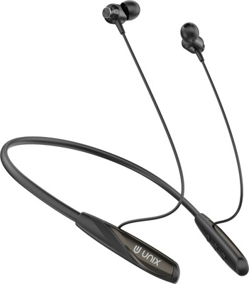 Unix Nebula 96 Hours Playing Time Fast Charging with Touch & Vibration Alert Bluetooth(Black, In the Ear)