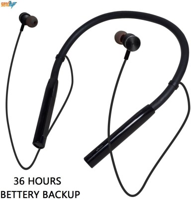 D1Y3 20 HOURS BETTERY BACKUP HIGH BASS COMFORTABLE FIT BLEUTOOTH NECKBAND Bluetooth Headset(Black, In the Ear)