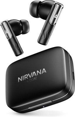 boAt Nirvana Ivy w/ 360 Spatial Audio, Dynamic Head Tracking,ANC(~50dB) & App Support Bluetooth(Gunmetal Black, True Wireless)