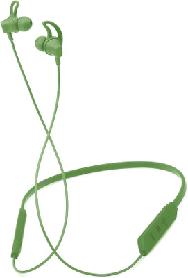 Chaebol Wireless Bluetooth Earphones with Mic, Fast Charging & Up to 24Hrs Playtime Bluetooth(Green, In the Ear)