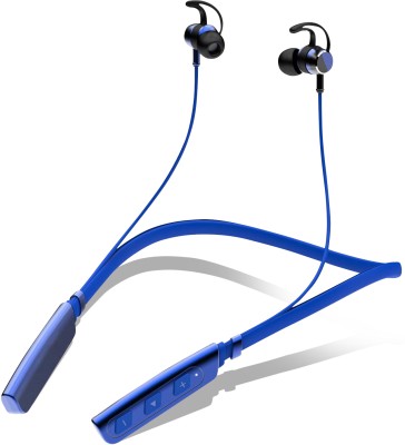 CARRON CH-271 Pull Fire - 48 Hour Playtime Bluetooth Headphone Neckband Earphone (B11) Bluetooth Headset(Blue, In the Ear)