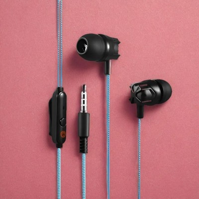 Nilesawar X503M106 (Stereo Earphone) Strong Bass Stereo HD Wired Wired(blue and black, In the Ear)