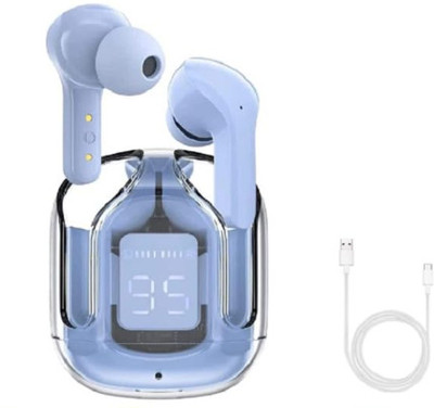 Acheron ULTRAPOD MAX TWS Earbuds with 13mm Drivers, Noise Reduction, Bluetooth 5.3 Bluetooth(Blue, EchoBeats-, In the Ear)