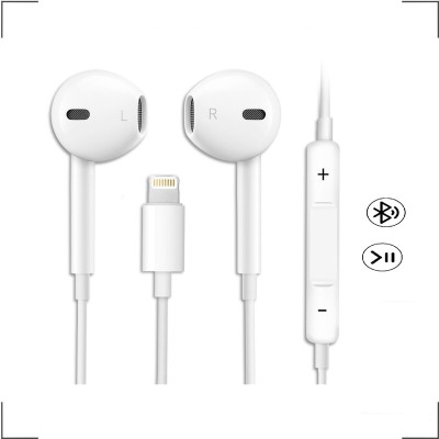 X88 Pro iPhone Wired Headphones Crystal Clear Sound iPhone Earphones For All IOS Devices Wired(White, In the Ear)