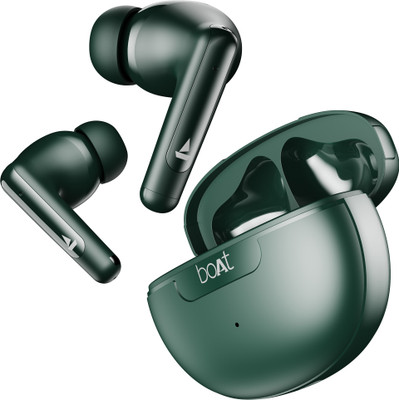 boAt Airdopes 161 ANC w/ Active Noise Cancellation(32dB),50HRS Playback & ASAP Charge Bluetooth(Green, True Wireless)