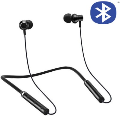 Gadget Master Neckband Truly Wireless Bluetooth in Ear neckband with Mic pack of 1 Bluetooth Headset(Black, In the Ear)