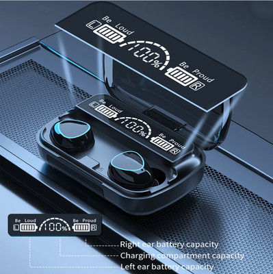 Clairbell ADC_601A_M10 TWS BLUETOOTH WIRELESS IN EAR EARBUD & GAMING HEADSET WITH MIC Bluetooth(Black, True Wireless)