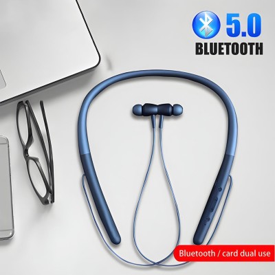 GREE MATT 40 Hrs Battery Backup,Warerproof,Bluetooth Neckband with Mic and Extra Bass M29 Bluetooth Headset(Blue, In the Ear)