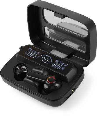 snowbudy Fire Pods Vega M-19Pro TWS Airdots with Bluetooth 5.3, Gaming Mode, Quad Mic ENC Bluetooth Gaming Headset(Black, True Wireless)