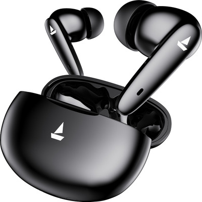 boAt Airdopes 161 Pro with 50 HRS Playback, ASAP Charge & Multi Point Connectivity Bluetooth Headset(Sleek Black, True Wireless)