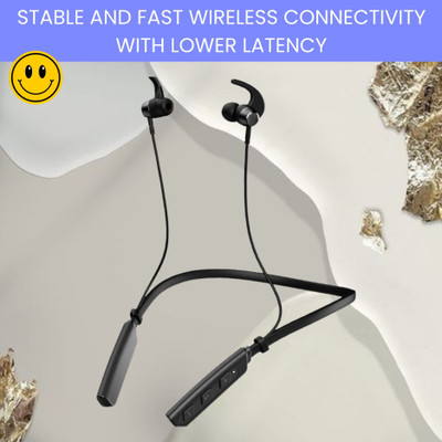 FRONY BT 235 Bluetooth Wireless Neckband With 20 Hours Playback & ASAP ChargeO326 Bluetooth(Black, In the Ear)