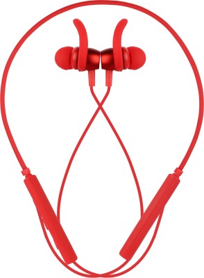 Alchiko BT 235 Neckband Wireless Splash-proof Sport Stereo High Bass Sound Bluetooth(Red, In the Ear)