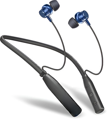BASS BLING Bluetooth-553 /50 Hour Playtime, Magnetic on/off, Dual Pairing Bluetooth(Blue, In the Ear)