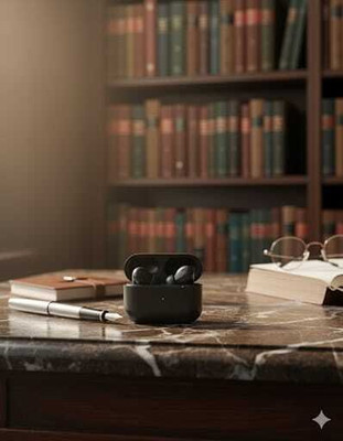 DINESH TWS AIRPOD black Earbud Bluetooth (Black, True Wireless)as81 Bluetooth(Black, True Wireless)