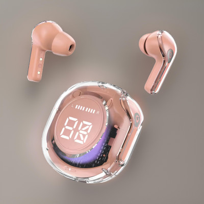 YAROH UltraPods Pro TWS Transparent Bluetooth Earbuds with Noise-Canceling 85 Bluetooth(Multicolor, In the Ear)