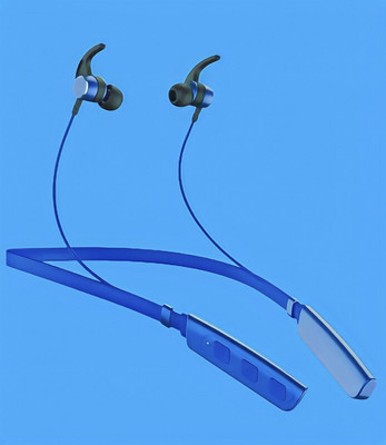 GPQ STORE Rokerz 235 Pro Wireless Bluetooth Neckband(B.0.297 Bluetooth(Blue, In the Ear)