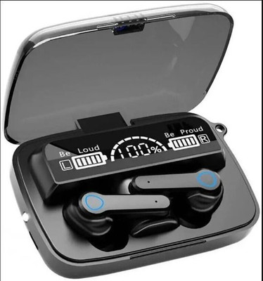 Hezoc M19 Superior Sound Quality Ture Wireless Clear and Stereo Sound Microphone Mic Bluetooth(Black, In the Ear)