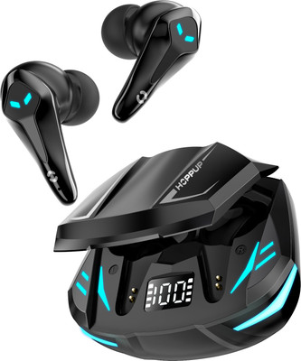 HOPPUP Predator Xo3 Gaming Earbuds with 35MS Low Latency, 13MM DRIVERS & 50H PlayTime Bluetooth(Black, True Wireless)