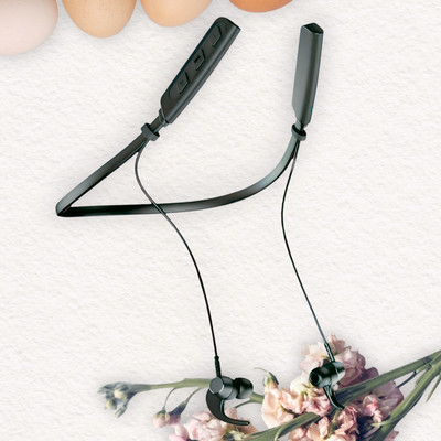 QPG STORE Rokerz 235 Pro Wireless Bluetooth Neckband(0.2356 Bluetooth(Black, In the Ear)