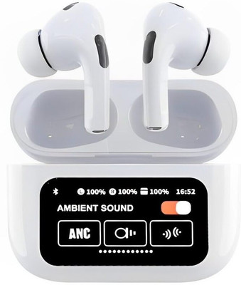 Laujie Smart Touch Display Bluetooth(White, In the Ear)