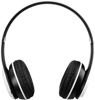 RECTITUDE Wireless Headphones, P47 Bluetooth Foldable Headset with Microphone Support FM Bluetooth & Wired(White, On the Ear)