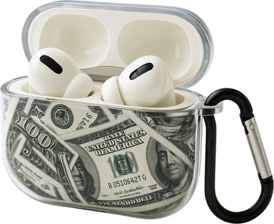 TECHIO CashPods Pro Luxury Money Case Earbuds with 50Hrs bettery & Premium Sound Bluetooth(White, True Wireless)