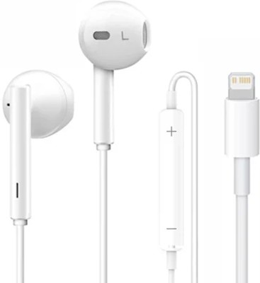 X88 Pro 2023 Newly launched Earphone For iPhone 12 11 Pro Max 10 X XR XS 6 6s 7 8 Wired Headset(White, In the Ear)