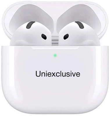 RAJIBNEW arpods pro 4 with anc spatial audio gps wireless charging case Bluetooth(White, True Wireless)