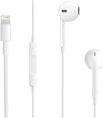 X88 Pro Wired Earbuds Lightning Earphone Built-In Mic & Volume Control Wired(White, In the Ear)