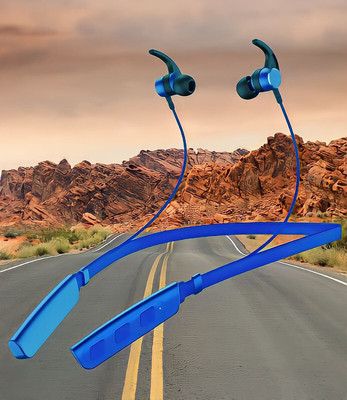 GPQ STORE Rokerz 235 Pro Wireless Bluetooth Neckband(B.0.341 Bluetooth(Blue, In the Ear)