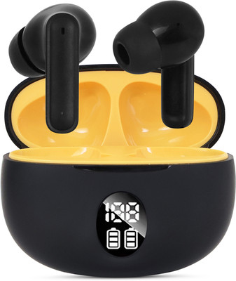 Qvee Buds Elite For 10mm Driver, 70Hr Battery, Volume Control, 2Mic ENC, Game Mode-5 Bluetooth(Black, True Wireless)