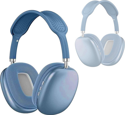 Zohlo Bluetooth Headphones Stylish Wireless Gaming Headset with Bluetooth 5.3 Blue Bluetooth(Blue, On the Ear)