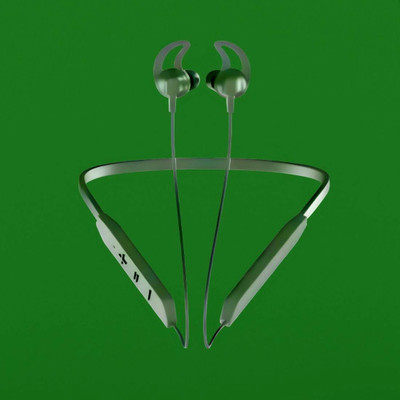 SYARA Bluetooth Headset Neckband with mic BT-Max 30H Playtime & Calling VibrationP265 Bluetooth(Green, True Wireless)