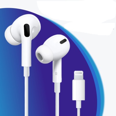 X88 Pro Headphones Crystal Clear Sound iPhone Earphones For All IOS Devices Wired(White, In the Ear)