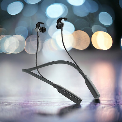 QPG STORE Rokerz 235 Pro Wireless Bluetooth Neckband(0.1145 Bluetooth(Black, In the Ear)